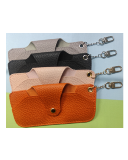 Glasses Pouch with Metal Hook-BLACK